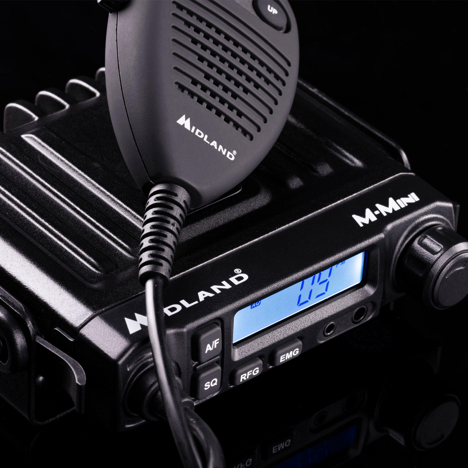 Midland M-Mini Ricetrasmettitore CB Multibanda Veicolare, 40 Canali AM/FM 5/7