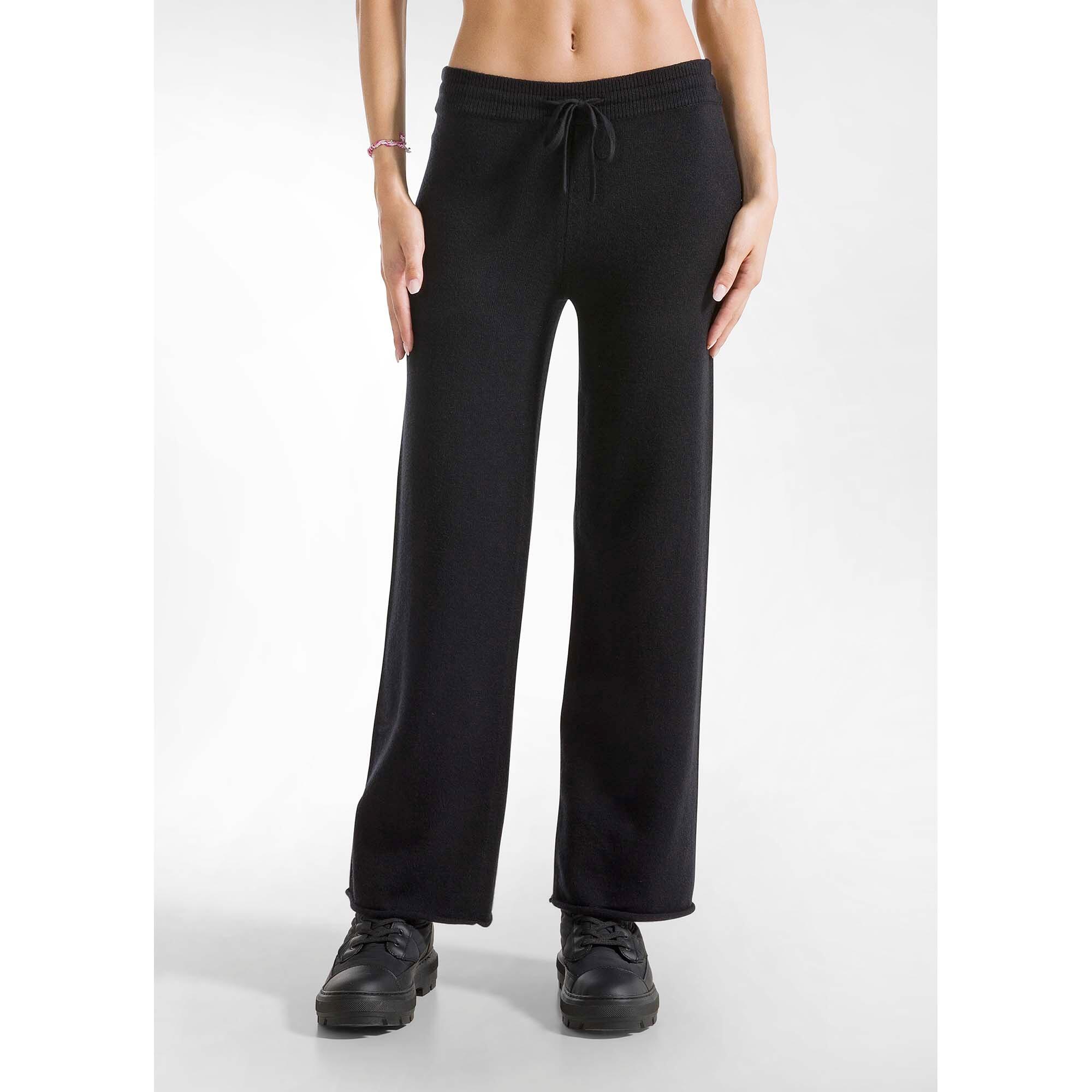 Pantalones Deha Pantalones De Pierna Ancha De Punto Mujer 3/5