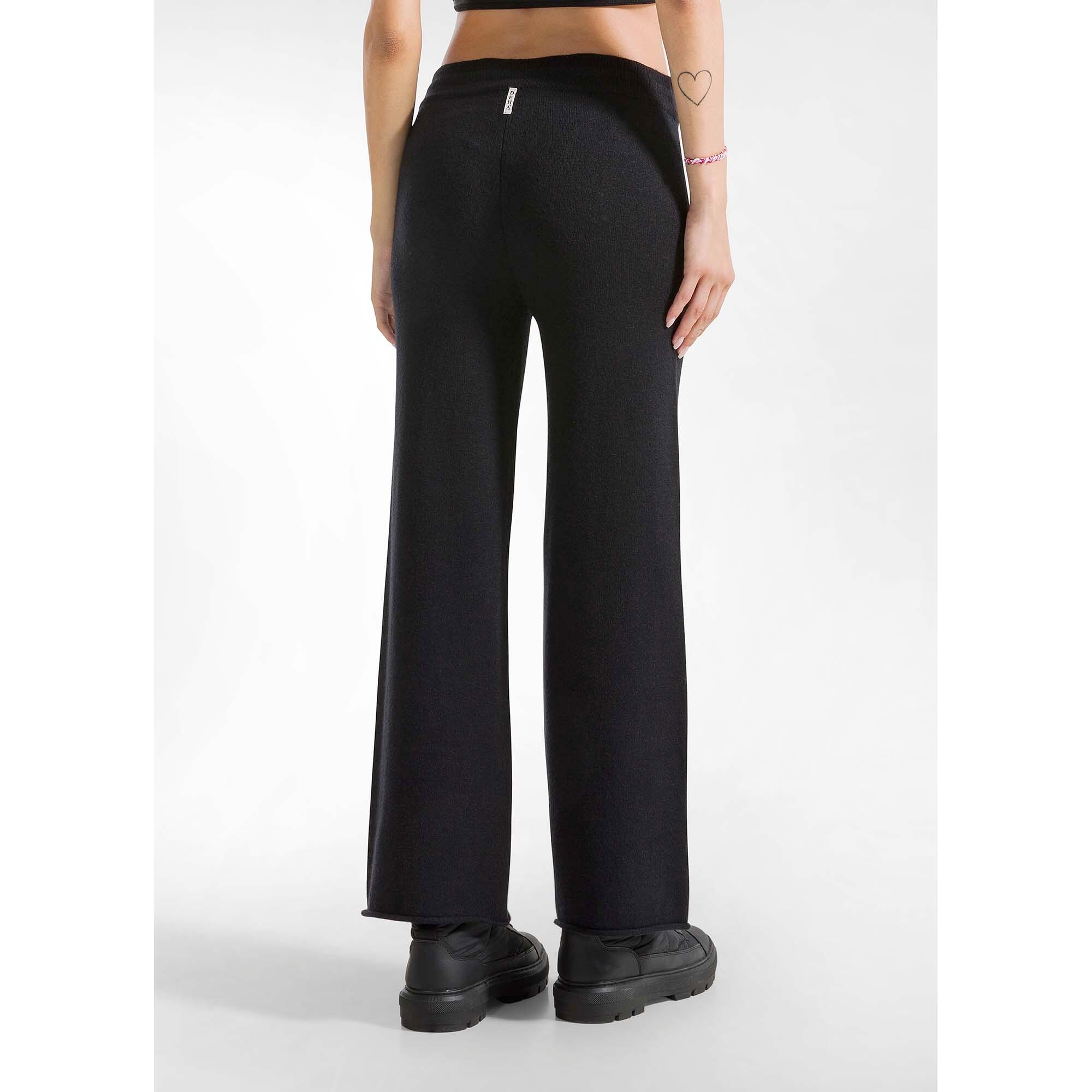 Pantalones Deha Pantalones De Pierna Ancha De Punto Mujer 4/5