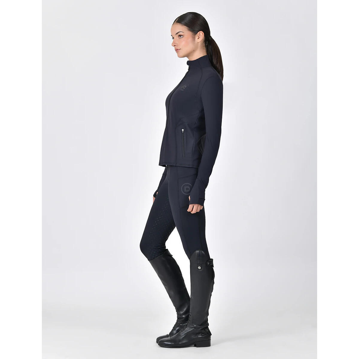 Vielseitige Damenreitjacke mit durchgehendem Reißverschluss Dublin 3/5