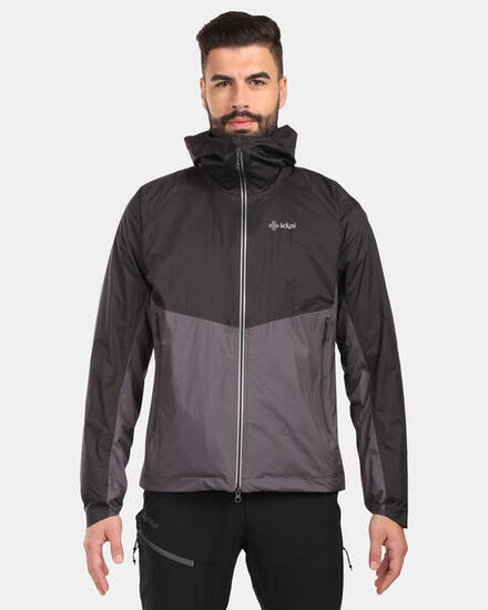 Veste Hardshell Kilpi Hurricane-M homme noir/gris foncé