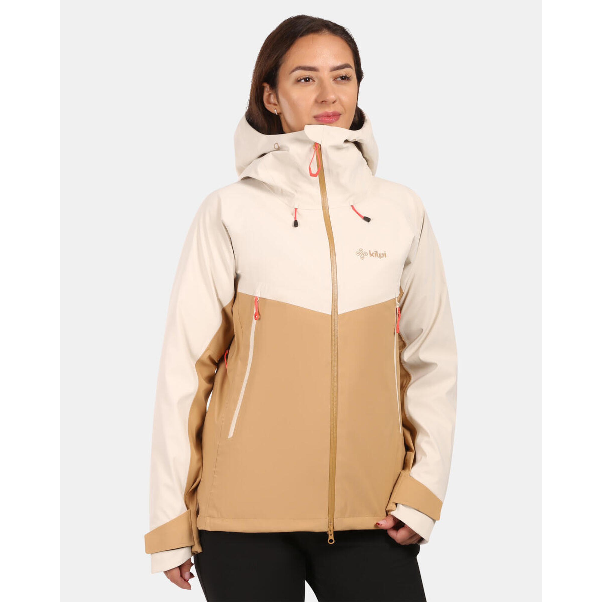 Kilpi - Veste Hardshell Femme Kilpi Trinity-w - Veste - Beige|violet - Decathlon