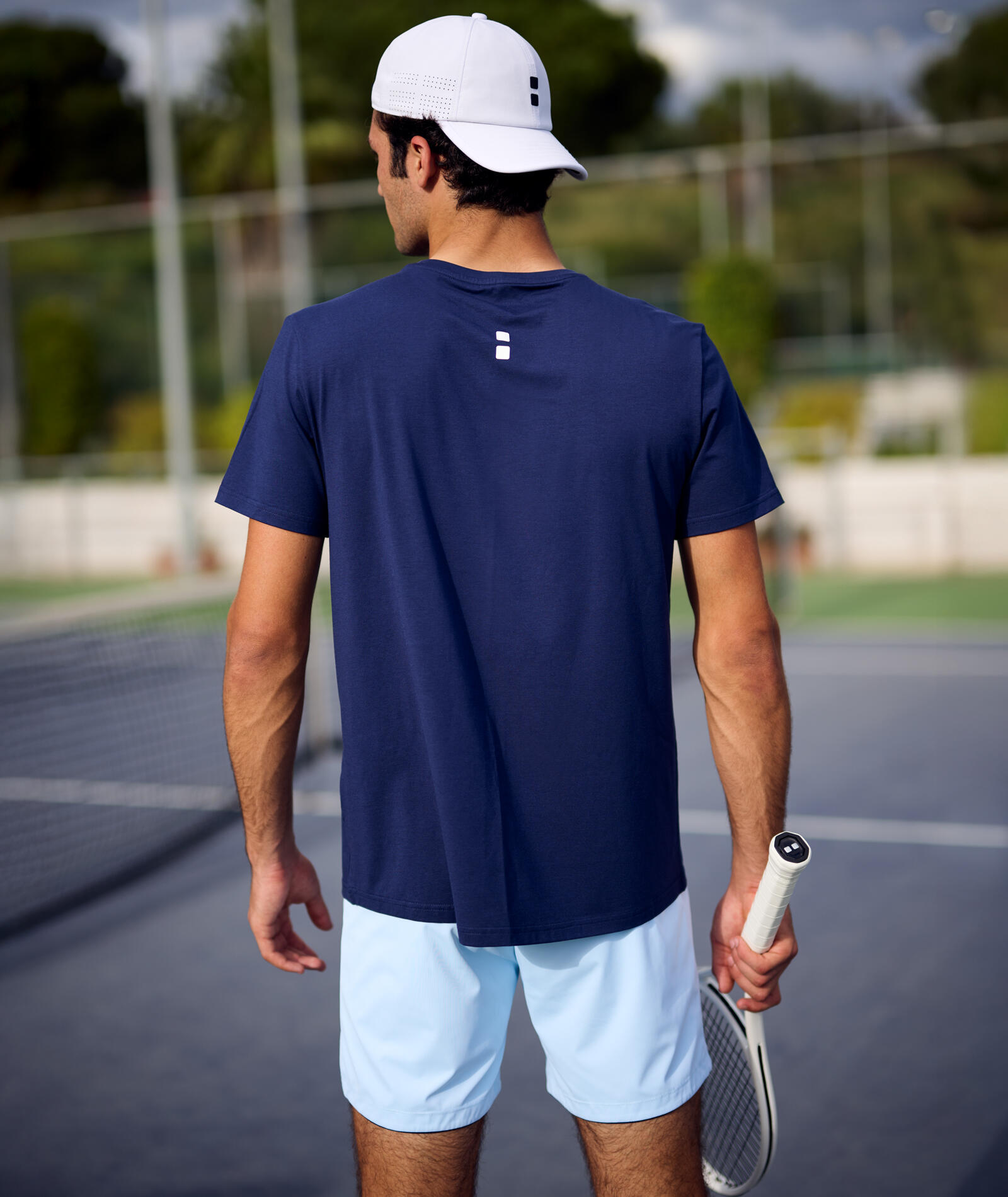 Modal Comfort T-Shirt Tennis/Padel Marineblaues 2/2