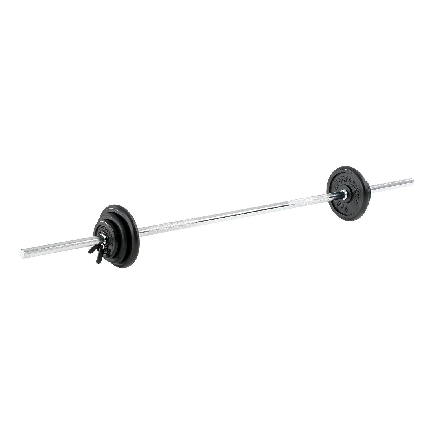 Kit d’haltères longs 50 ou 75 kg Caoutchouté 50 kg Unisexe 1/1