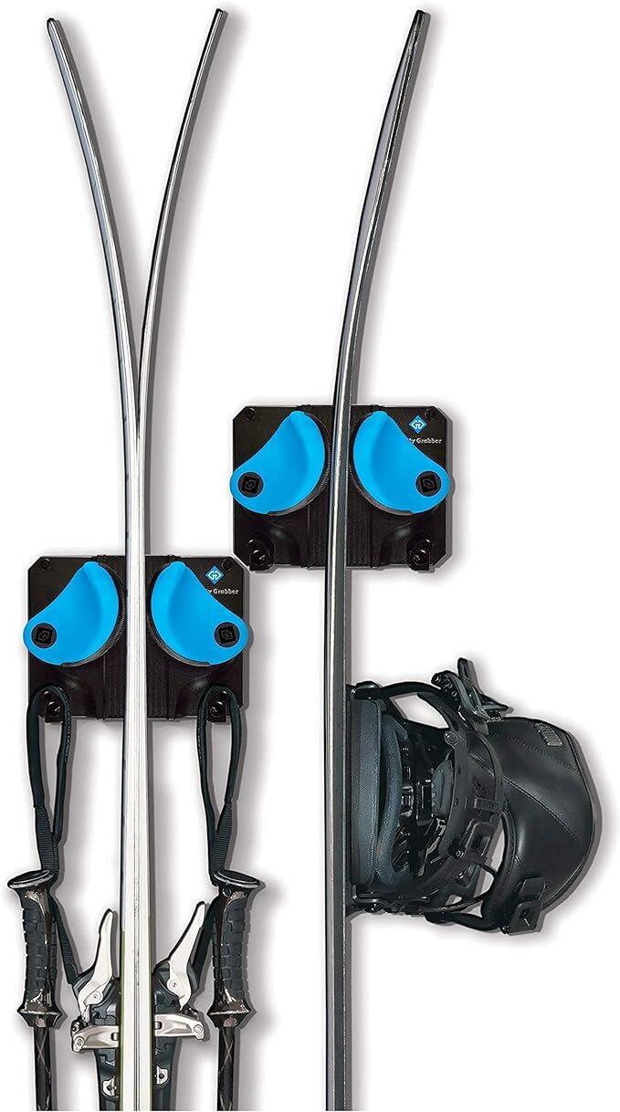 Ski-Wandhalterung 3x Cyan 6/6