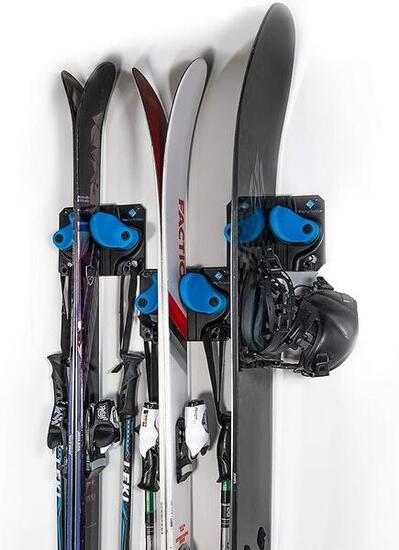 Ski-Wandhalterung 3x Schwarz
