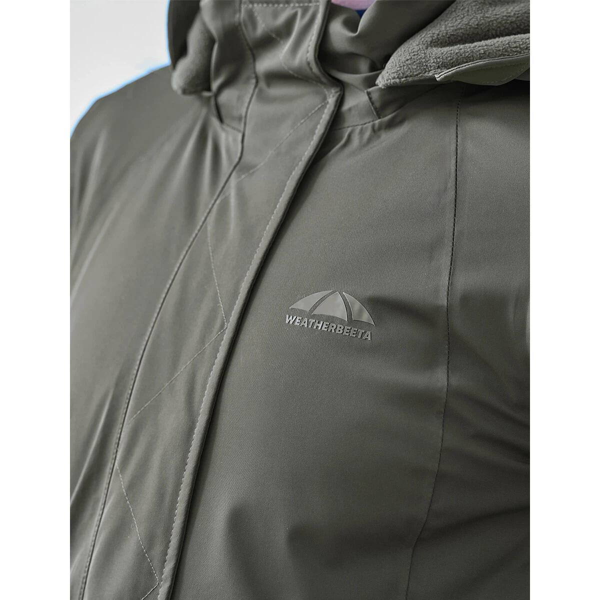 Damen lange wasserfeste Reitjacke Weatherbeeta 5/5