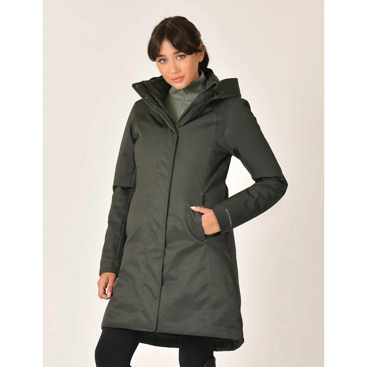 Weatherbeeta - Veste Imperméable Équitation Longue Femme Weatherbeeta - Veste - Vert - Decathlon