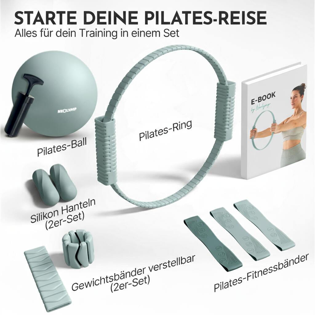 Set Studio Pilates Maison – Équipement Complet avec Balle, Anneau & Poids 2/7