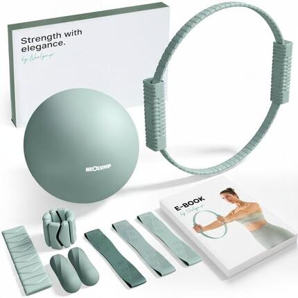 Pilates Home Studio Set – Komplettes Pilates Zubehör mit Ball, Ring & Gewichten