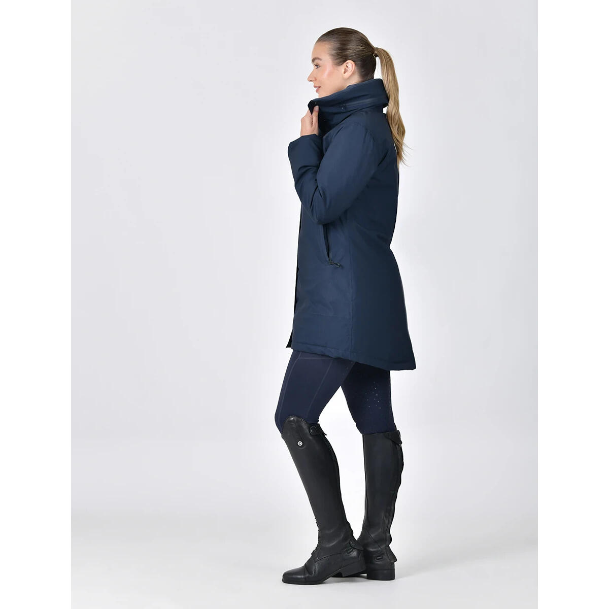 Damen Reitjacke mit Vollreißverschluss wasserdicht Dublin 3/5
