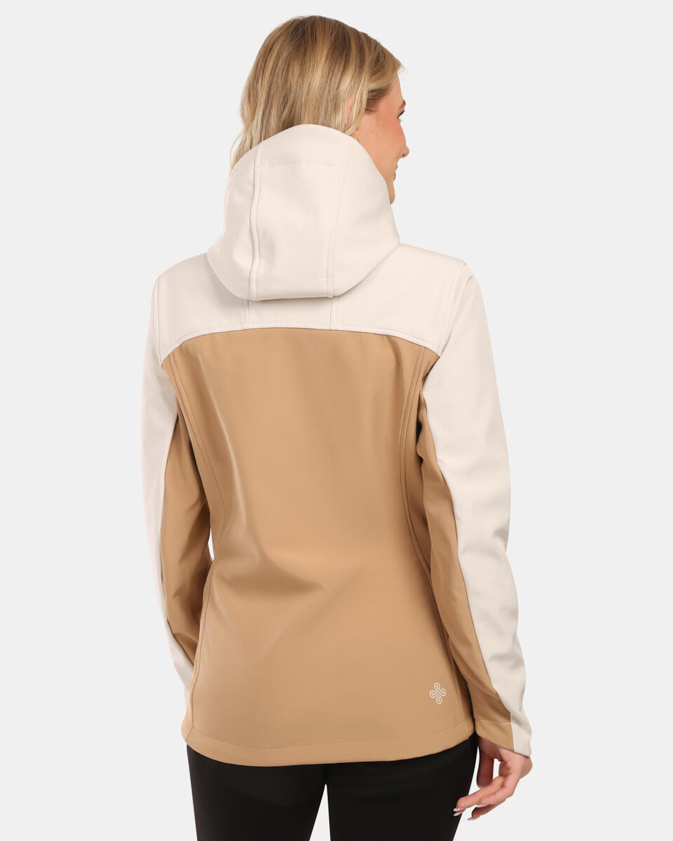 Veste softshell femme Kilpi Ravia-W Beige, imperméable et coupe-vent 2/6