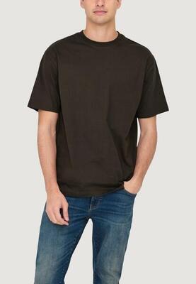 Crop top t-shirt onsfred life rlx ss tee noos heren bruin