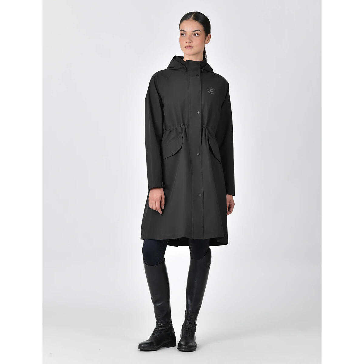 Damen lange wasserfeste Reitjacke Dublin 3/4