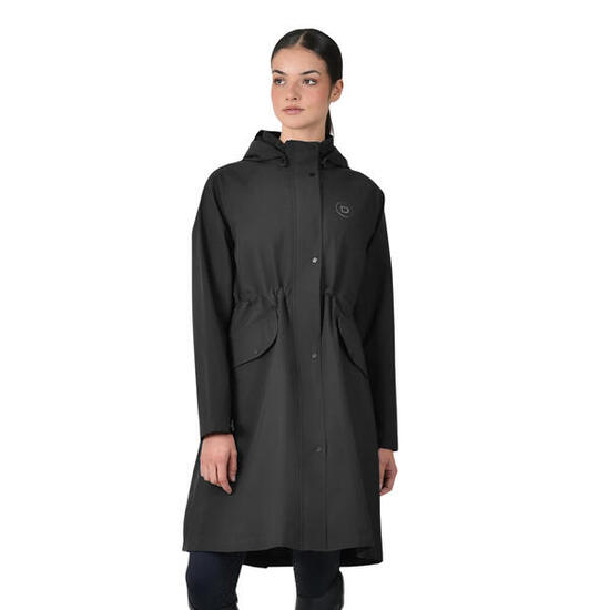Giacca impermeabile lunga da equitazione donna Dublin