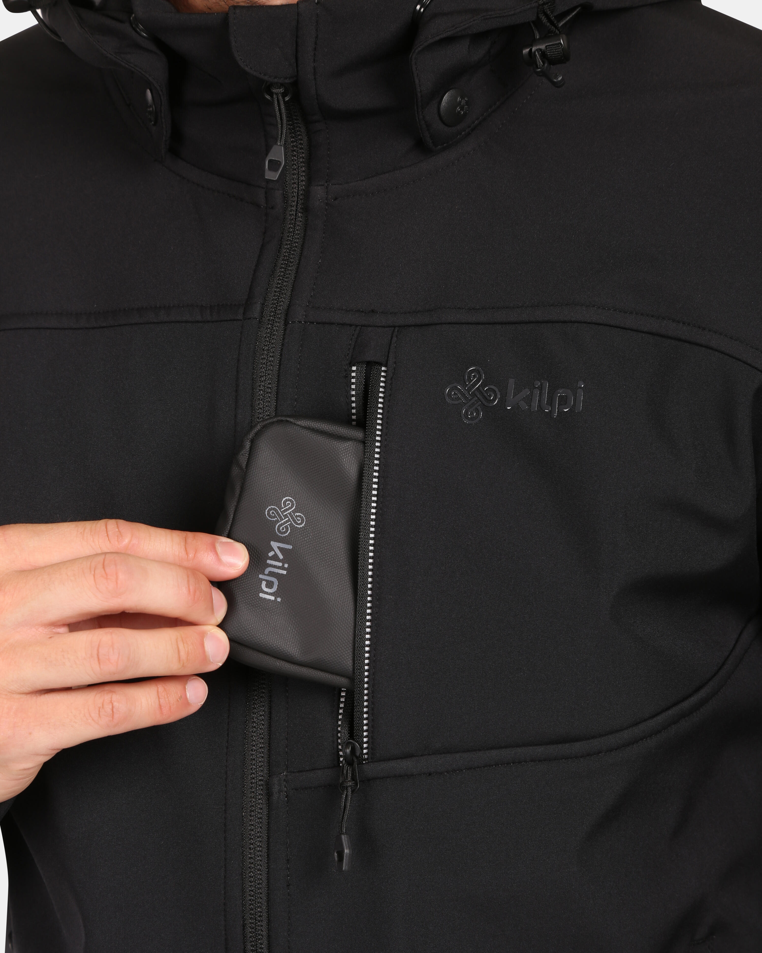 Kilpi Ravio-M Herren Softshelljacke Schwarz 6/7