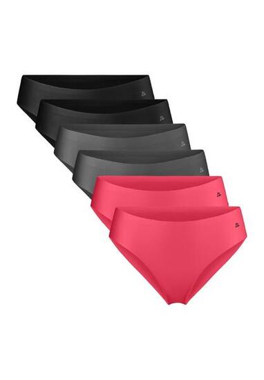 Culottes bikini invisibles femme Lot de 6 Sans coutures Microfibre recyclée