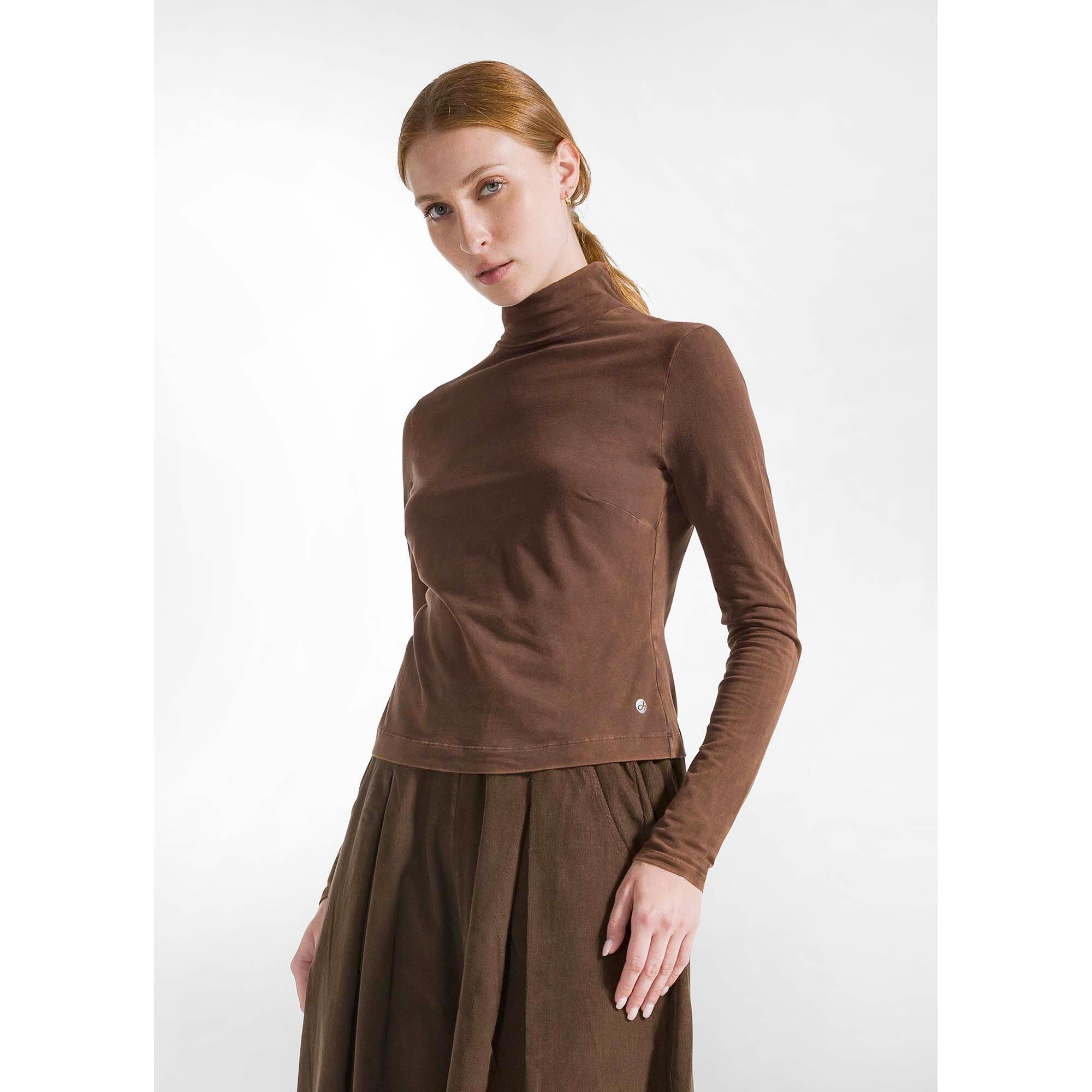 T-Shirt Deha Marbled High Neck Mujer 2/5