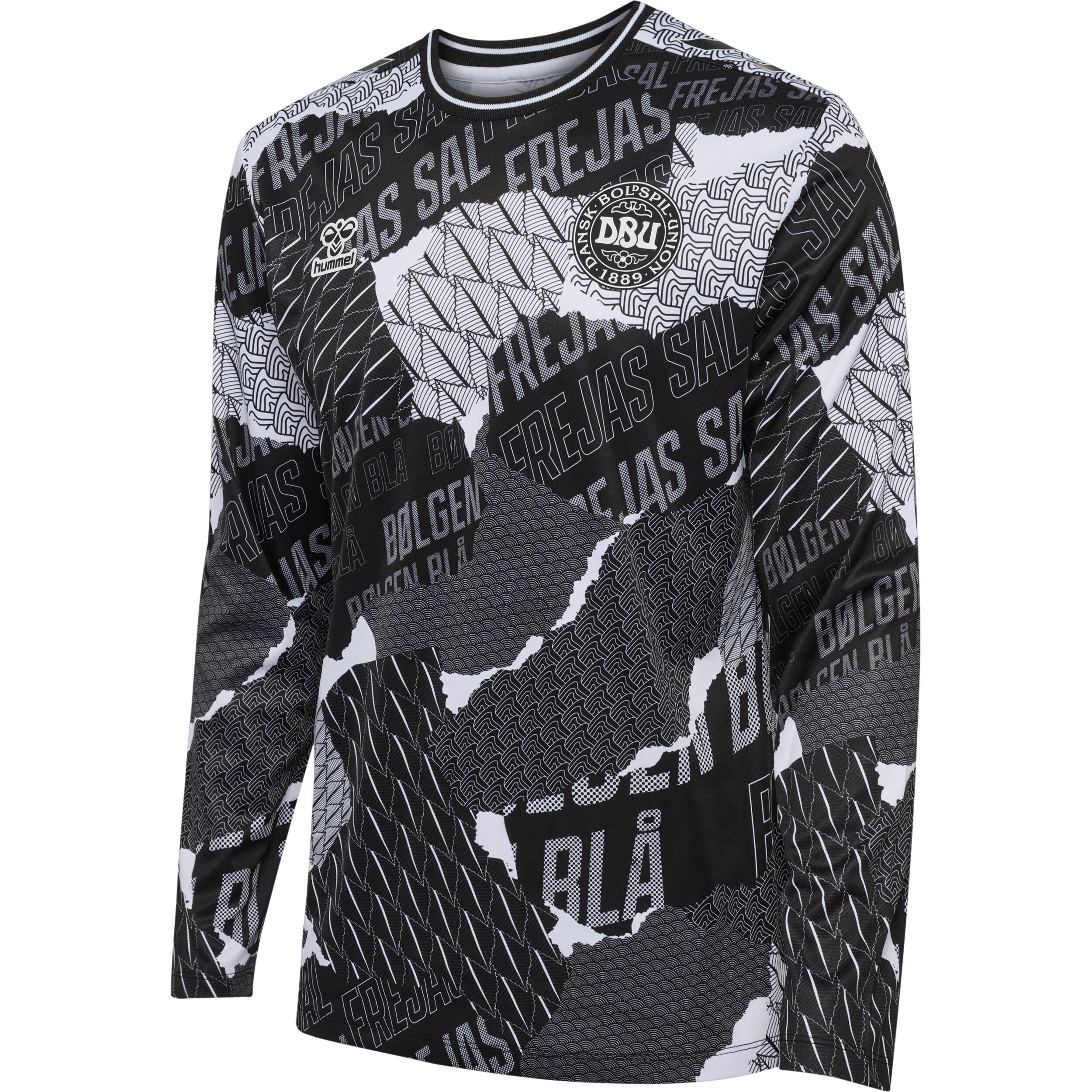 HUMMEL Maglia pre-partita a maniche lunghe Danimarca 2023/24