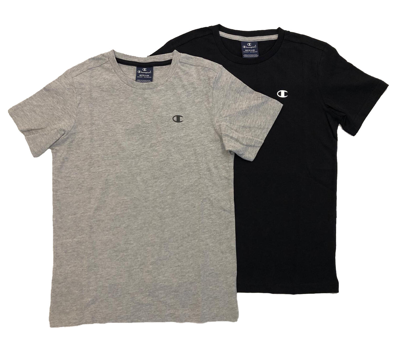 Champion Kids 2Pack Rundhals T-Shirt grau/schwarz 1/1