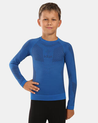 Naadloze baselayer top met lange mouwen voor jongens, kilpi nathan-jb