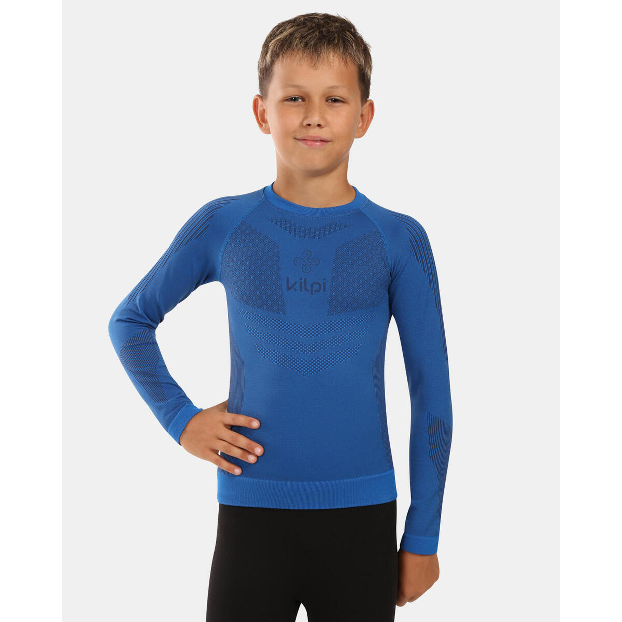 Kilpi - Sous-vêtement À Manches Longues Sans Couture Pour Garçon Kilpi Nathan-jb - T-shirt Manches Courtes - Bleu - Decathlon