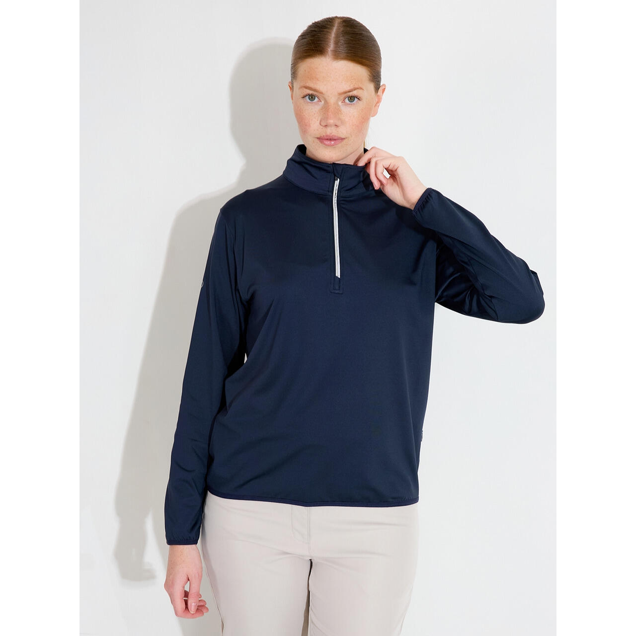 Veste de survêtement demi-zip polaire femme Abacus Cradoc 2/3