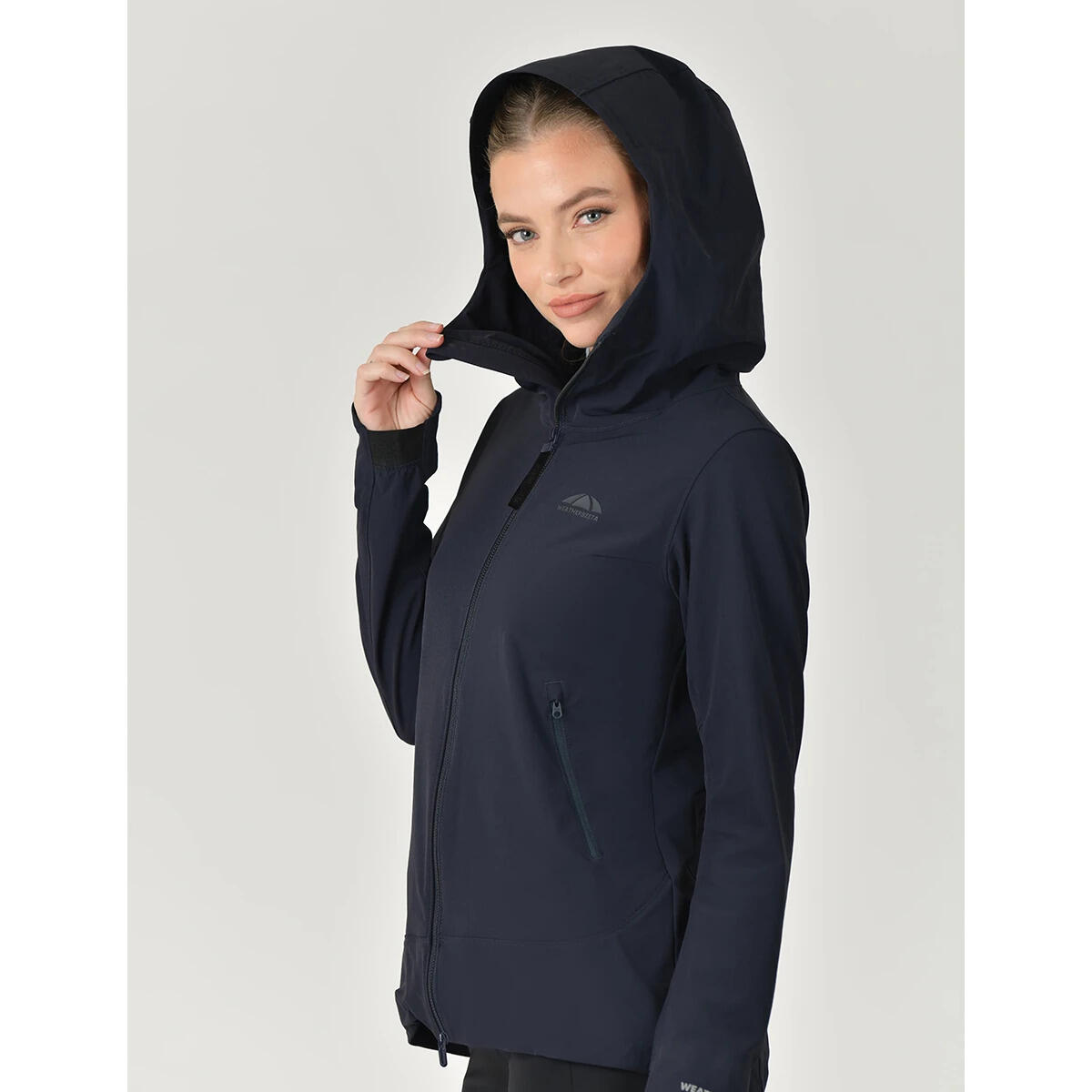 Chaqueta impermeable de equitación con zip completo para mujer Weatherbeeta 4/5