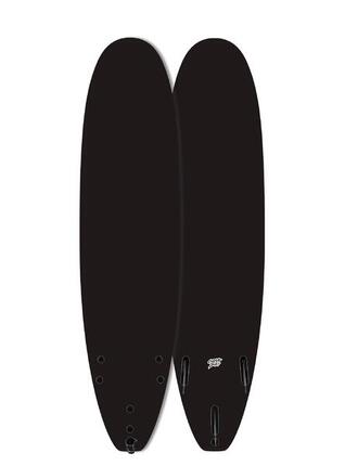 Foamie Surfboard 7'0" - Blank Series - Schwarz