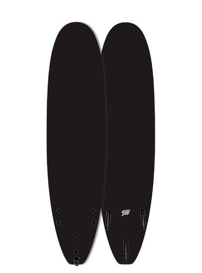 Foamie Surfboard 7'0" - Blank Series - Schwarz