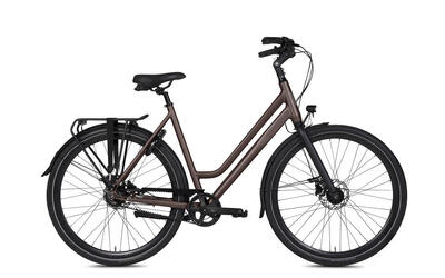 Bsp voyager belt - dames stadsfiets - 8 versnellingen - 56 cm - dark oak