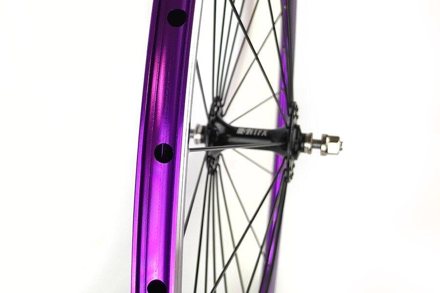 Roue Avant Fixie Origin8 Lilas Adz (Rayon radial) 5/5