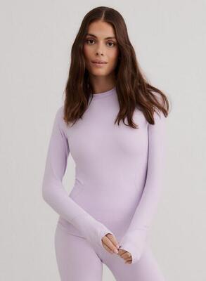 Dames basislaag met lange mouwen vochtafvoerend 4-wege stretch zwart