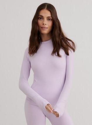 Damen Langarm Baselayer Feuchtigkeitsableitend 4-Wege-Stretch Schwarz