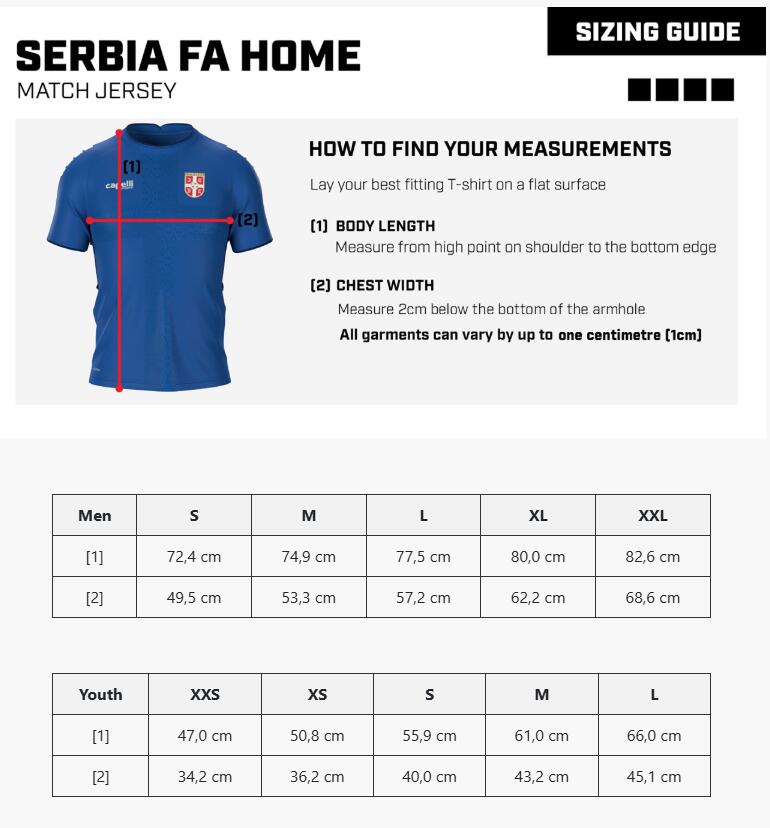 MEN'S SERBIA 2025/26 AUTHENTIC HOME JERSEY 7/7