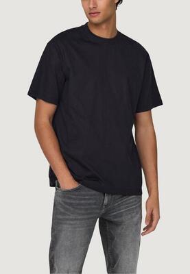 Crop top t-shirt onsfred life rlx ss tee noos heren zwart