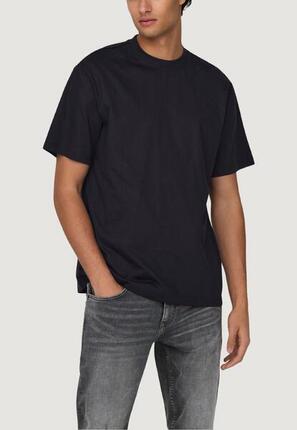 t-shirt crop top Onsfred Life Rlx Ss Tee Noos HOMME noir