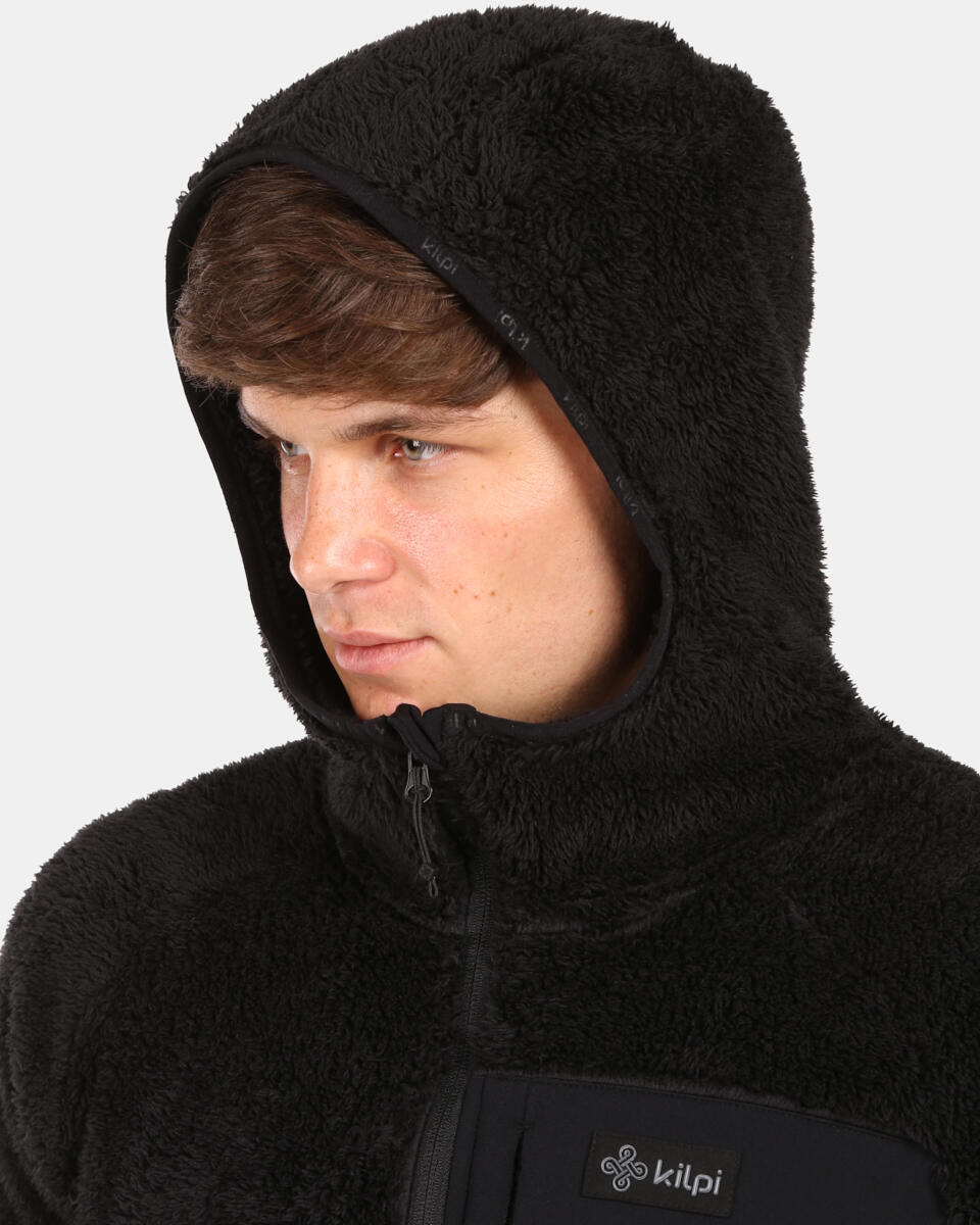 Felpa in pile a pelo lungo con cappuccio da uomo Kilpi NORKA-M 3/4