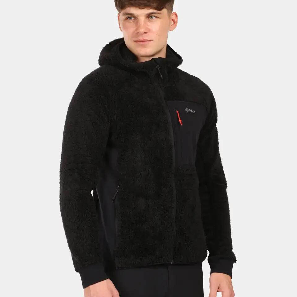 Men's hairy fleece hoodie Kilpi NORKA-M