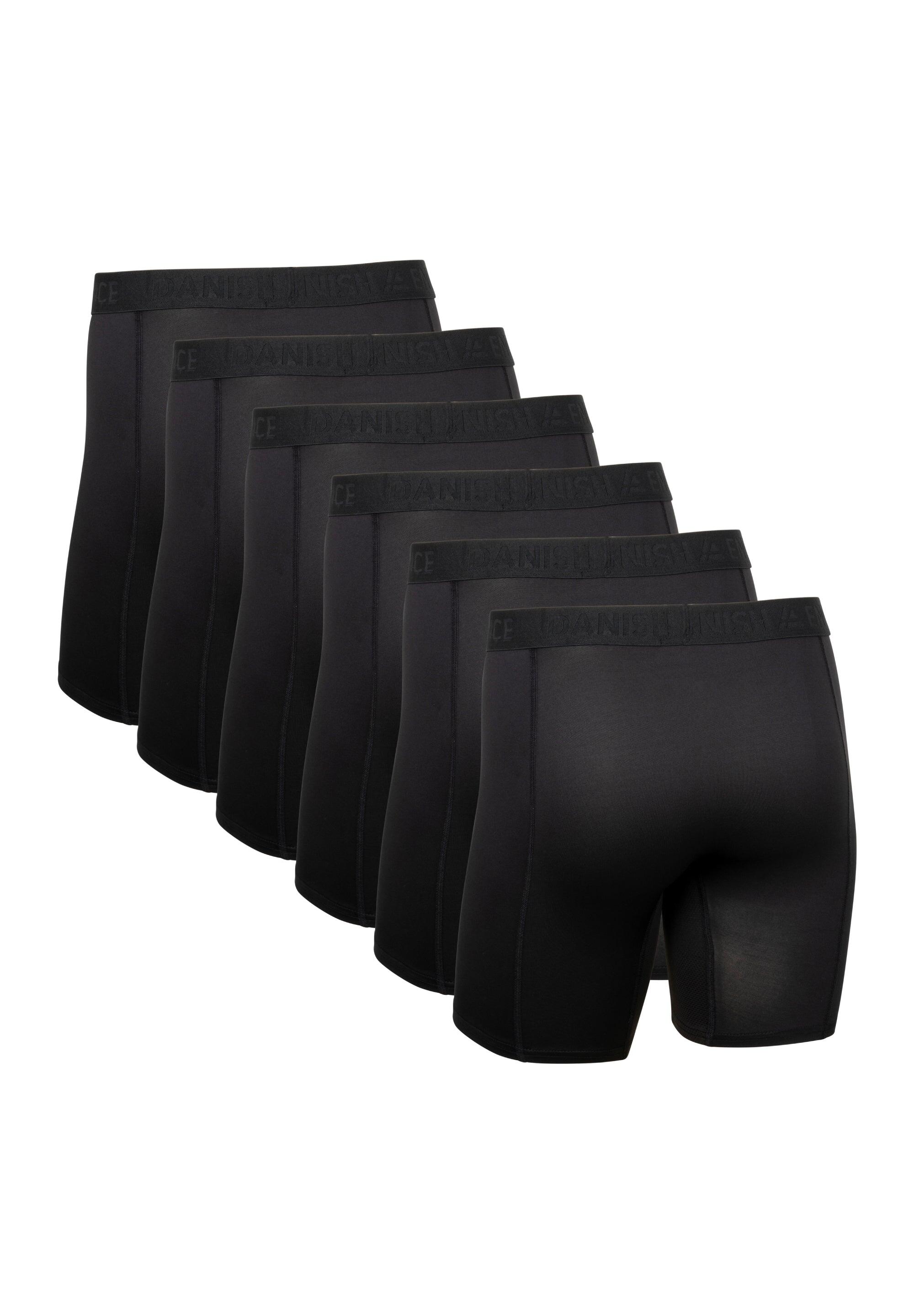 Boxers Desportivos Masculinos Extra Longos Respiráveis Anti Atrito 6-Pack 2/6