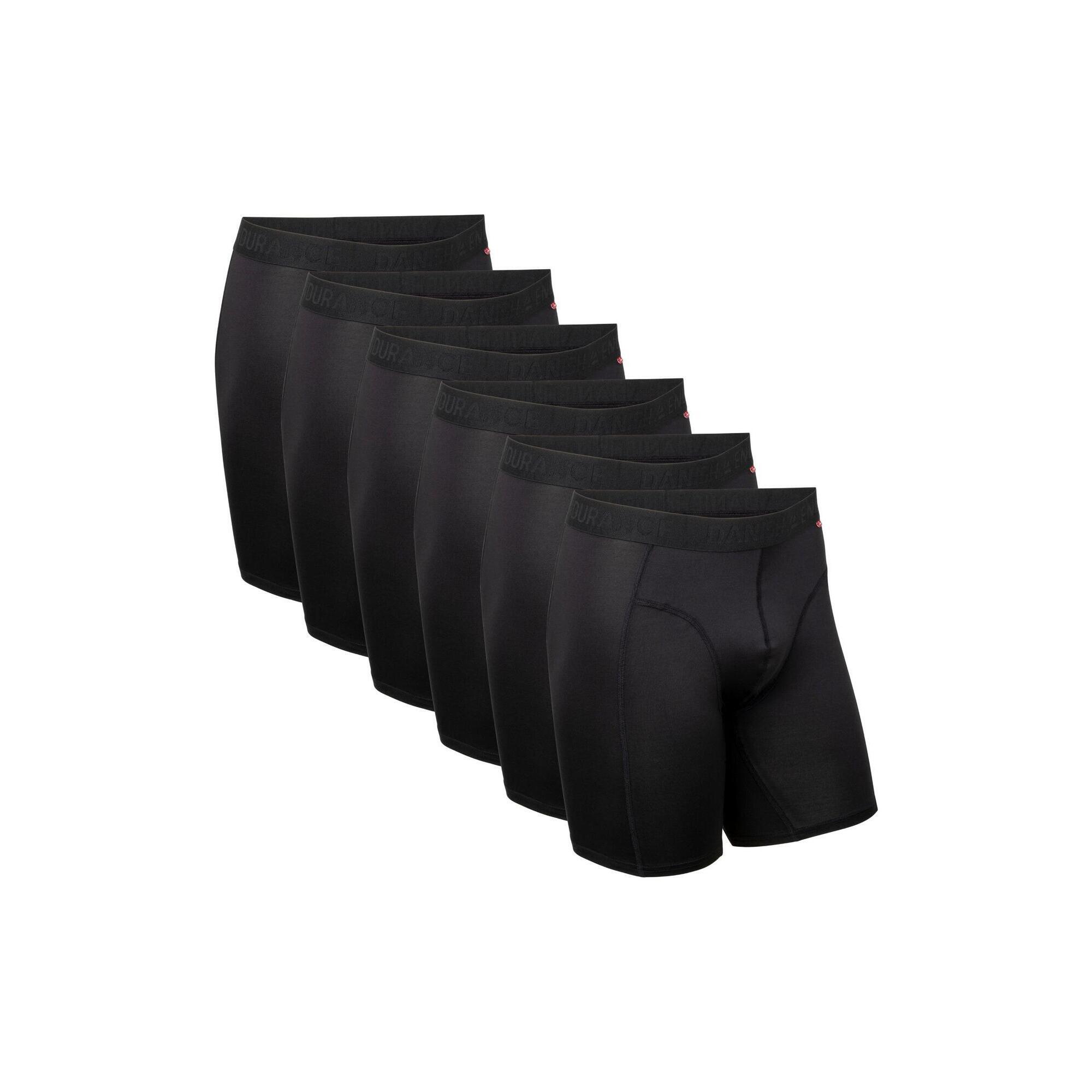 Danish Endurance - Boxers Sport Homme Longs Respirants Anti-frottements Lot De 6 - Caleçon - Noir - 56 3xl - Decathlon
