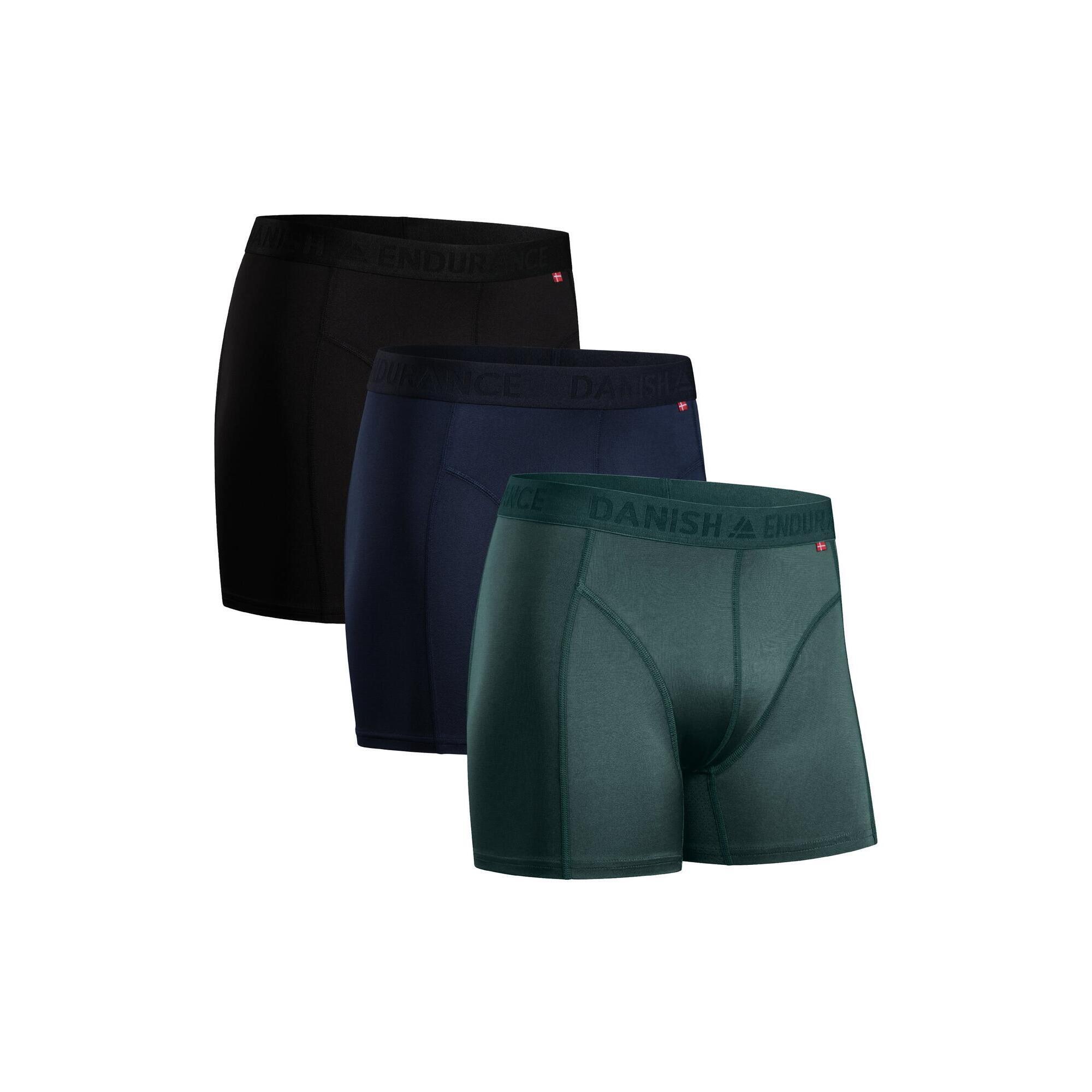 Danish Endurance - Boxers De Sport Homme 3 Paires Respirants Et À Séchage Rapide - Caleçon - Bleu - Xl / W39 L32 - Decathlon