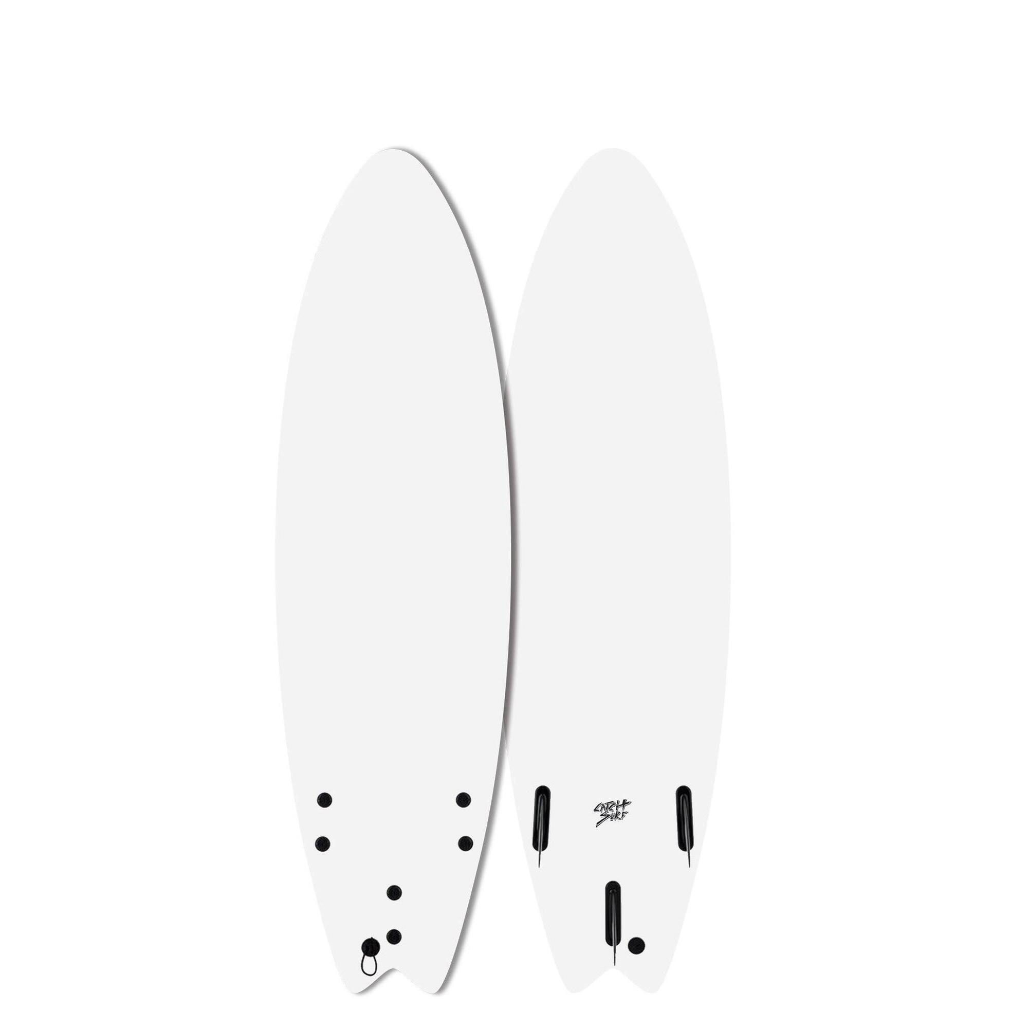 Catch Surf - Planche De Surf Mousse 6'6" - Blank Series Fish - Blanc - Planche De Surf - Blanc - 198 Cm - Decathlon