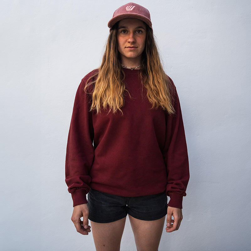 Sweat coton bio Pounda Feroce - Bordeaux 4/4