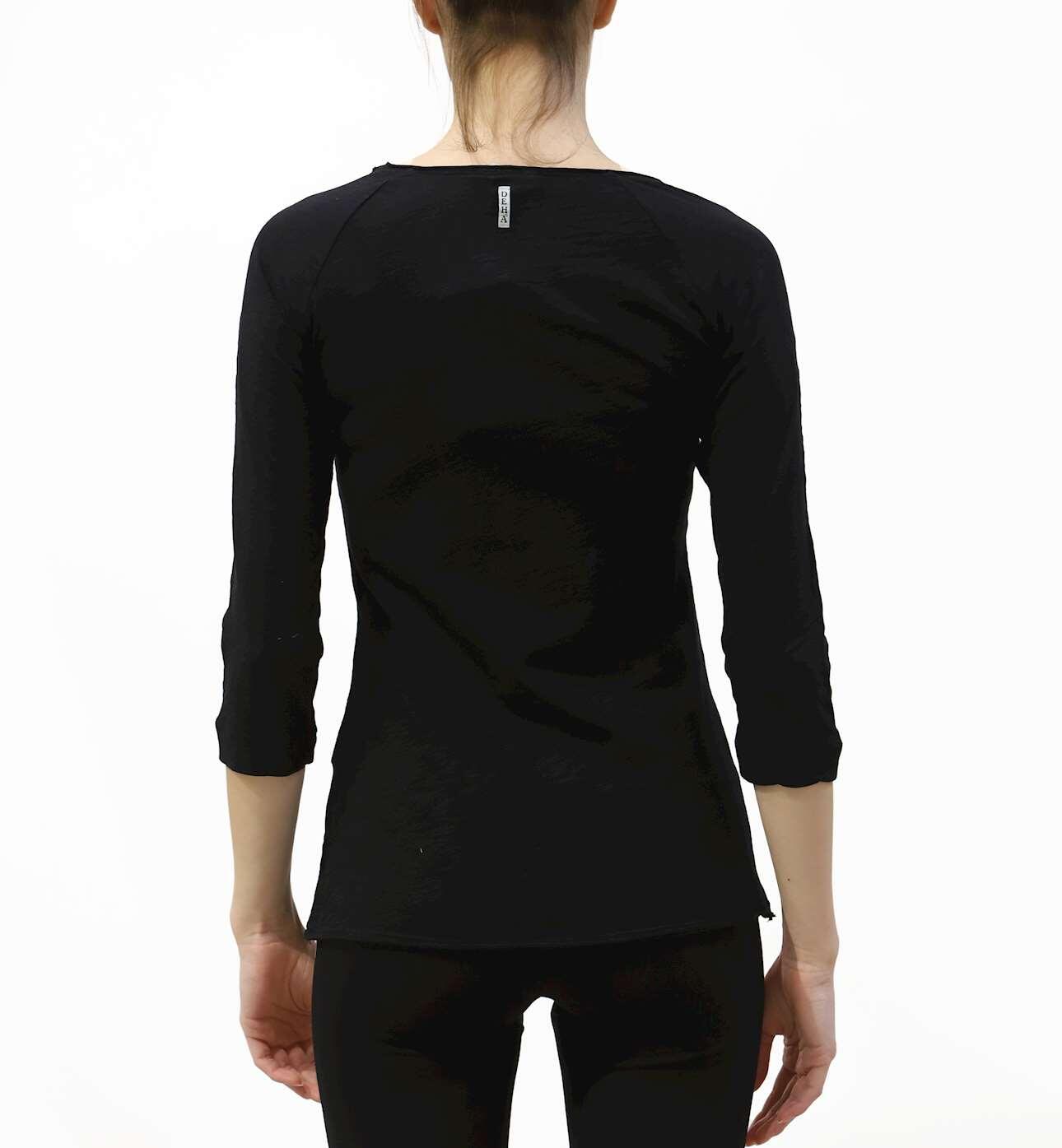 Camiseta Deha 3/4 Negro Mujer 3/3