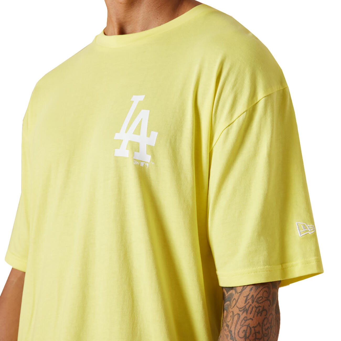 New Era T-Shirt Los Angeles Dodgers MLB League Essential Oversized gelb 3/5