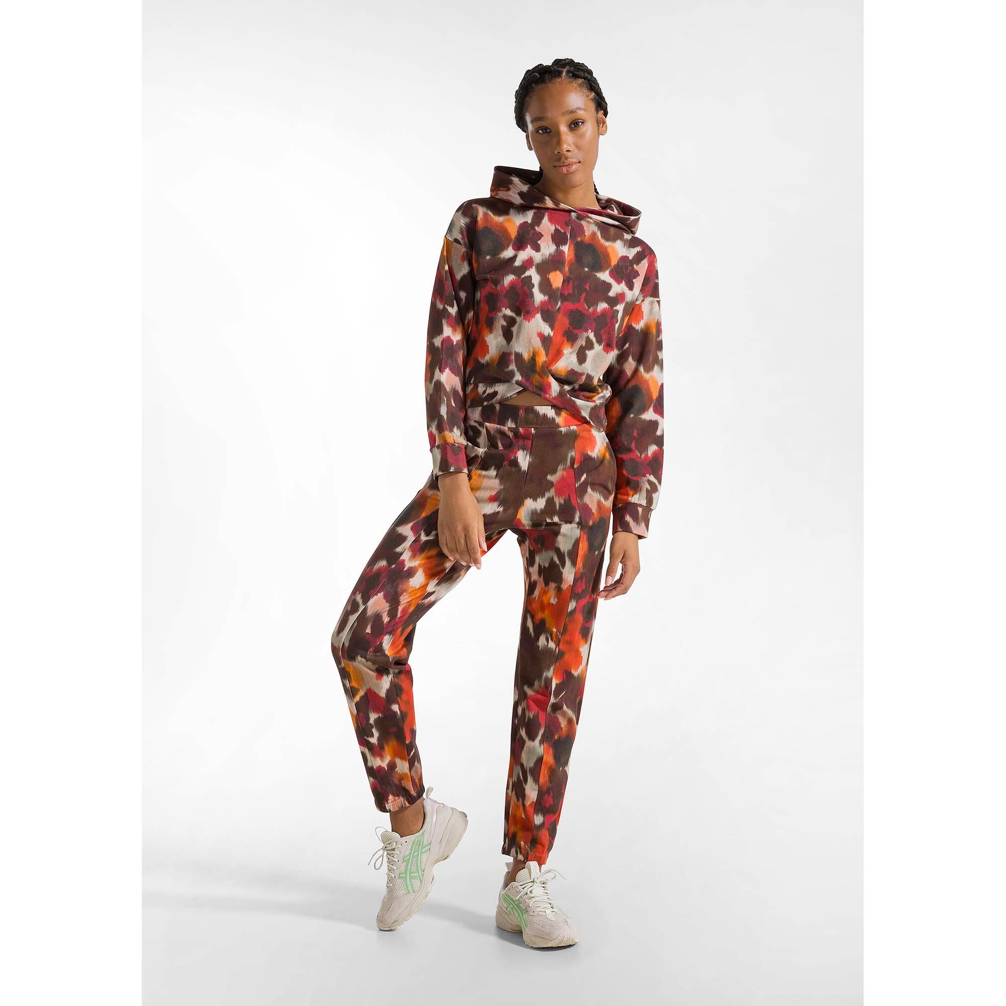 Felpa Deha Allover Knotted Cotton-Modal Hoodie Vrouwen 5/5