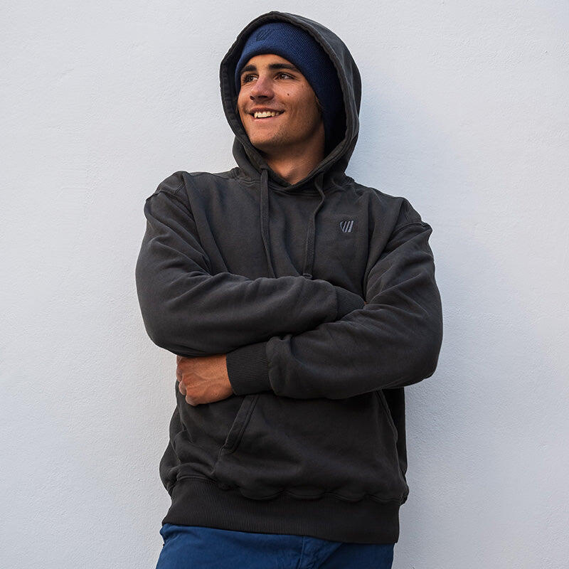 Hoodie coton bio Feroce Wave - Noir 5/5
