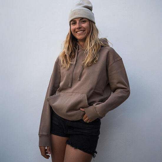 Felpa con cappuccio in cotone biologico La Vague Feroce - Talpa