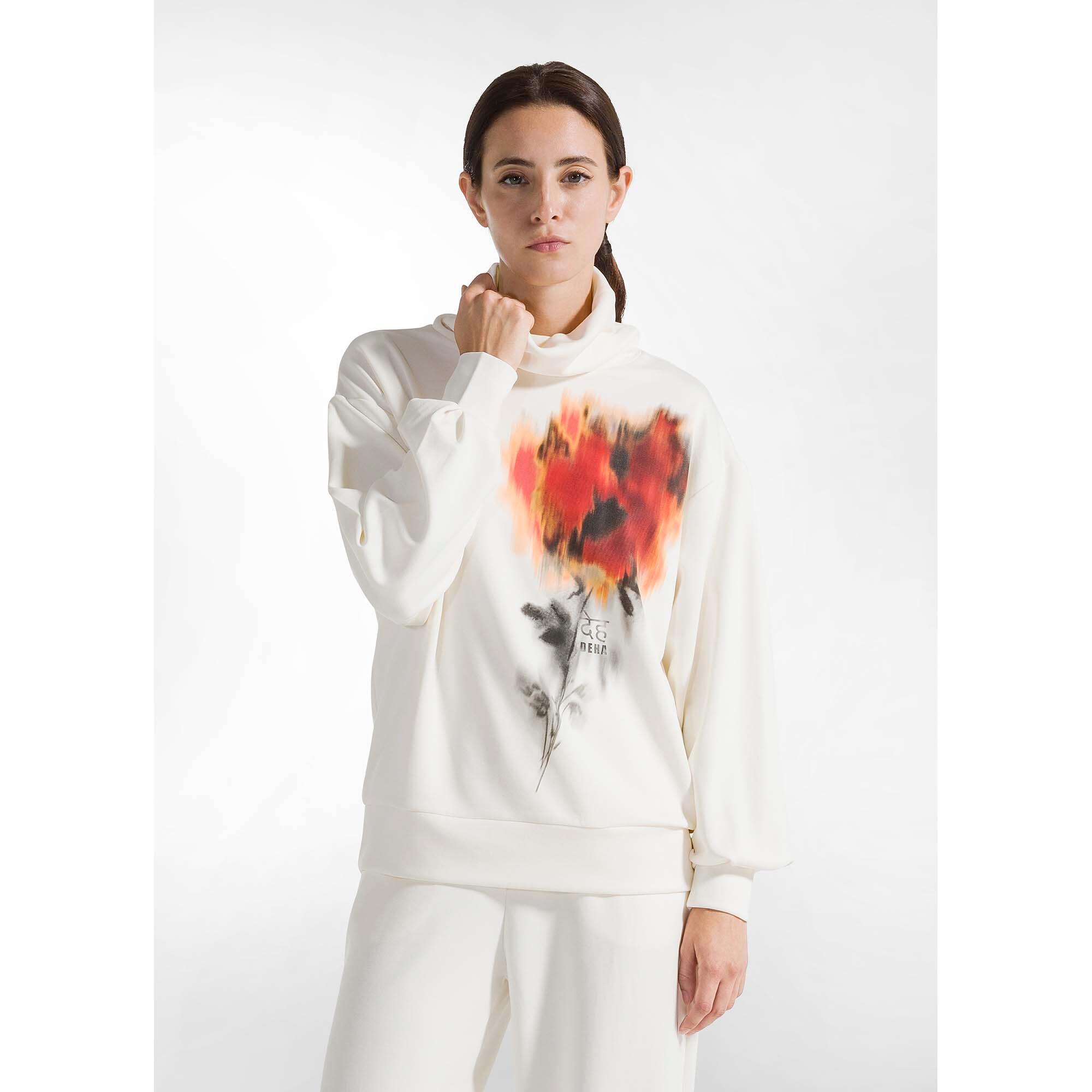 Deha Soft Touch Graphic Sweatshirt Vrouwen 2/5